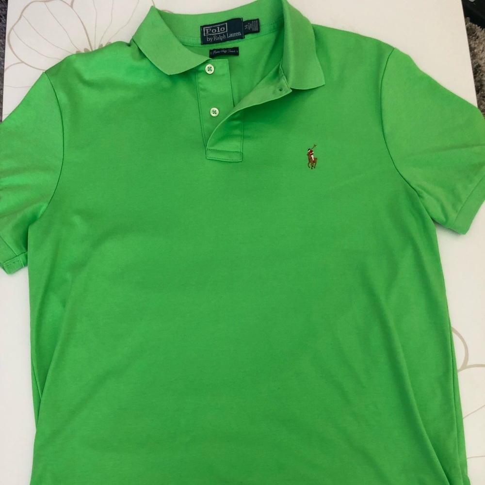 Bright Green Pima Polo
